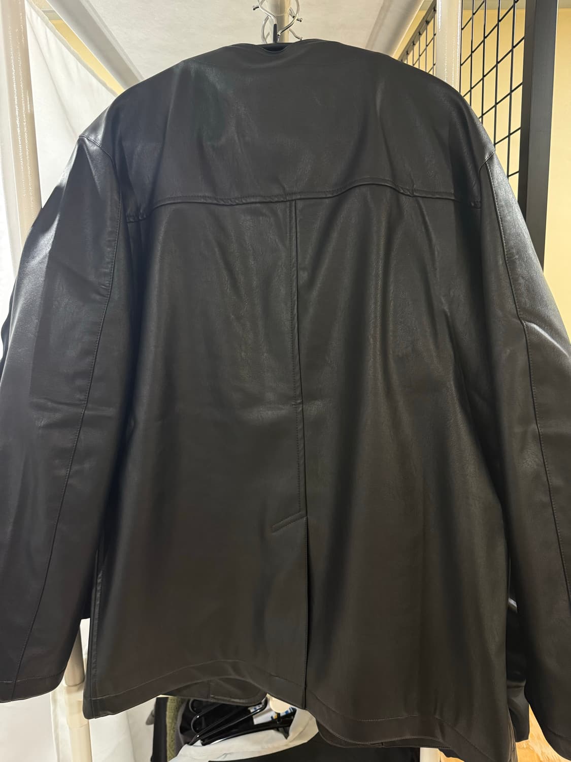 비슬로우 COLLARLESS JACKET LEATHER 상품이미지2