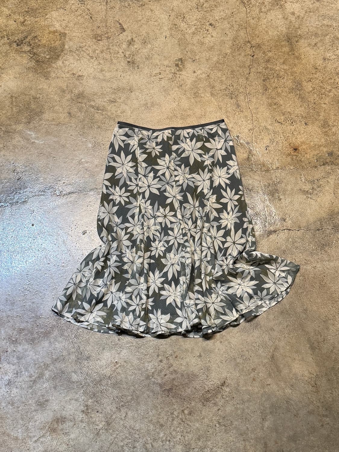 26-27 ) JPN Flower Pattern Midi Skirt 상품이미지4