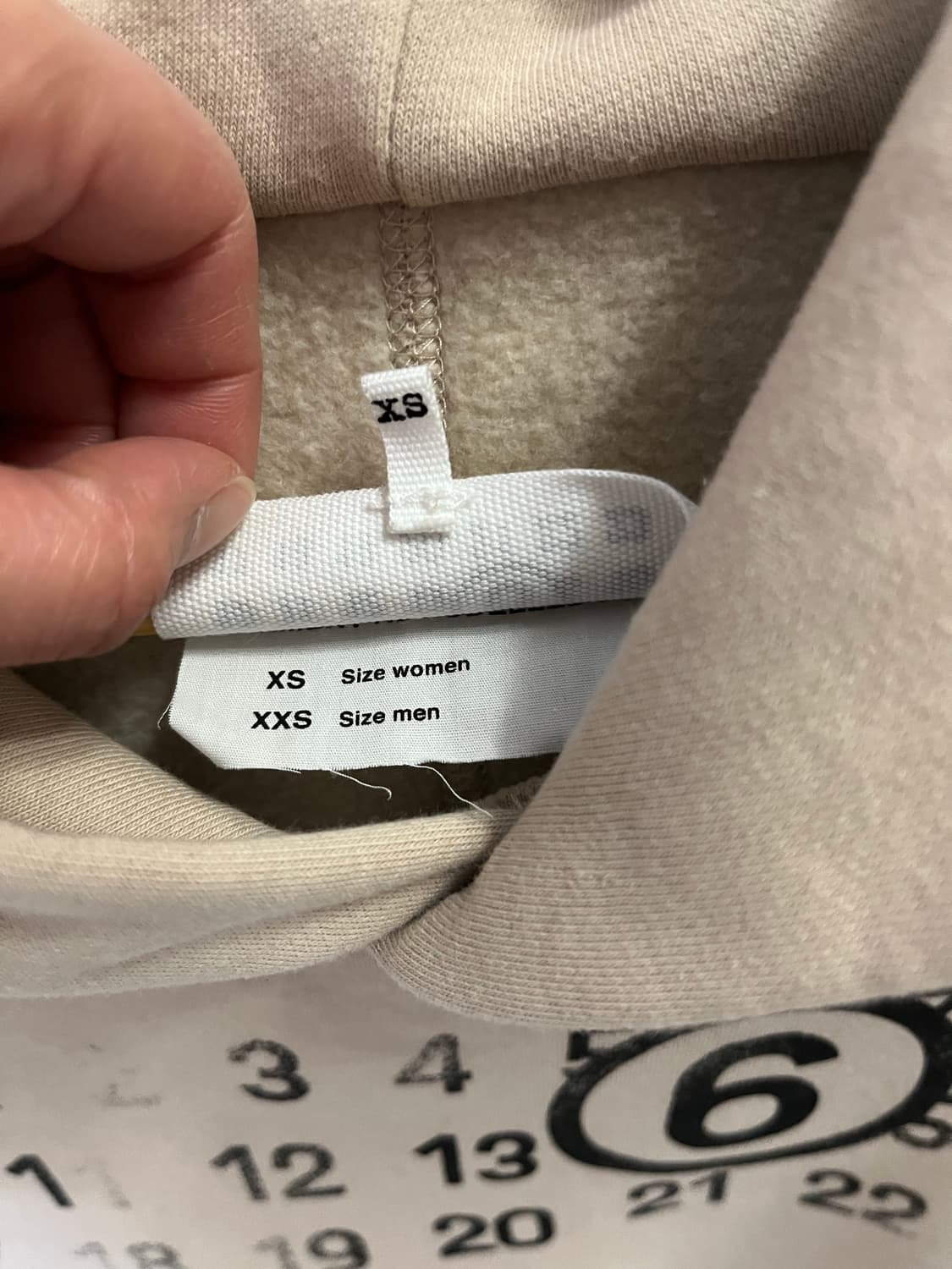 마르지엘라 기모 후드 새상품급 상품이미지10