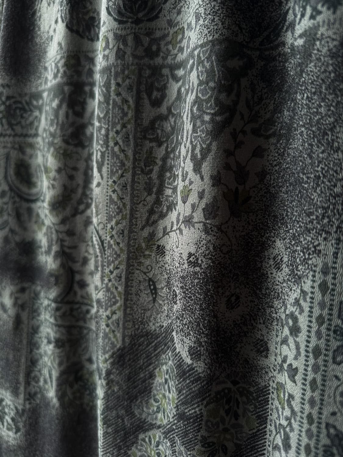 Deep Green Paisley Long Skirt 0351 상품이미지6