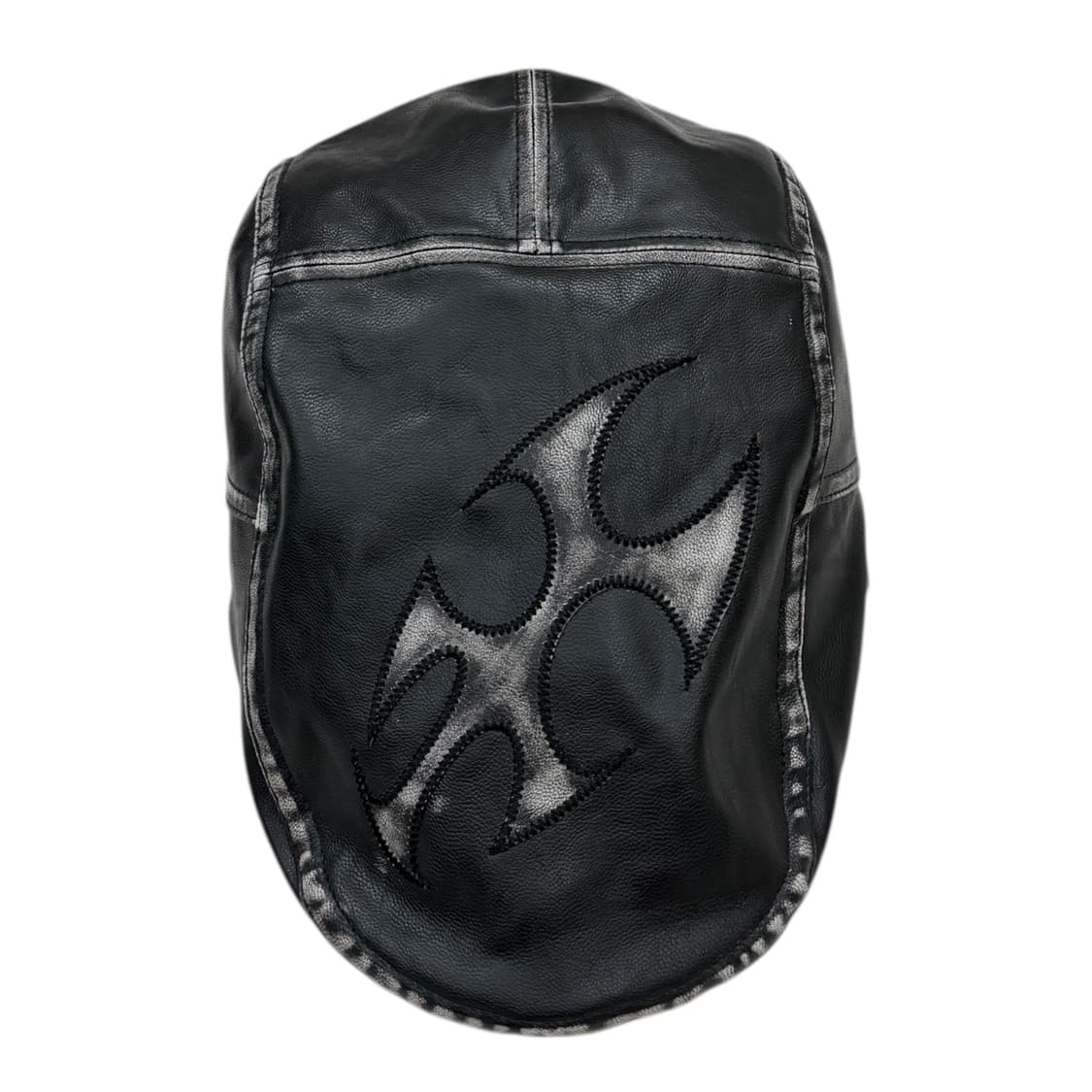 ESC STUDIO  워싱 레더 헌팅캡 모자 블랙 상품이미지1