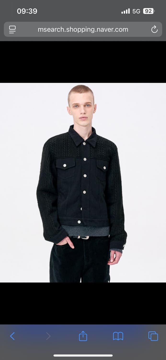 애니타임로릭 ZINNIA MIX JACKET-BLACK 판매 상품이미지1