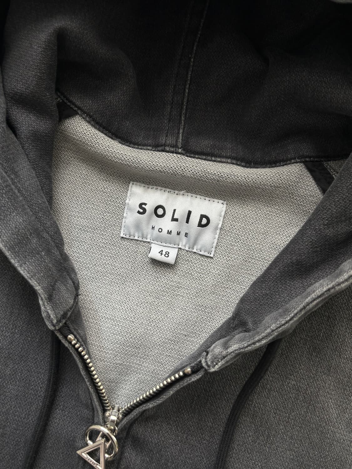 Solid Homme 솔리드옴므 23FW 다잉 데님 후드집업 상품이미지7