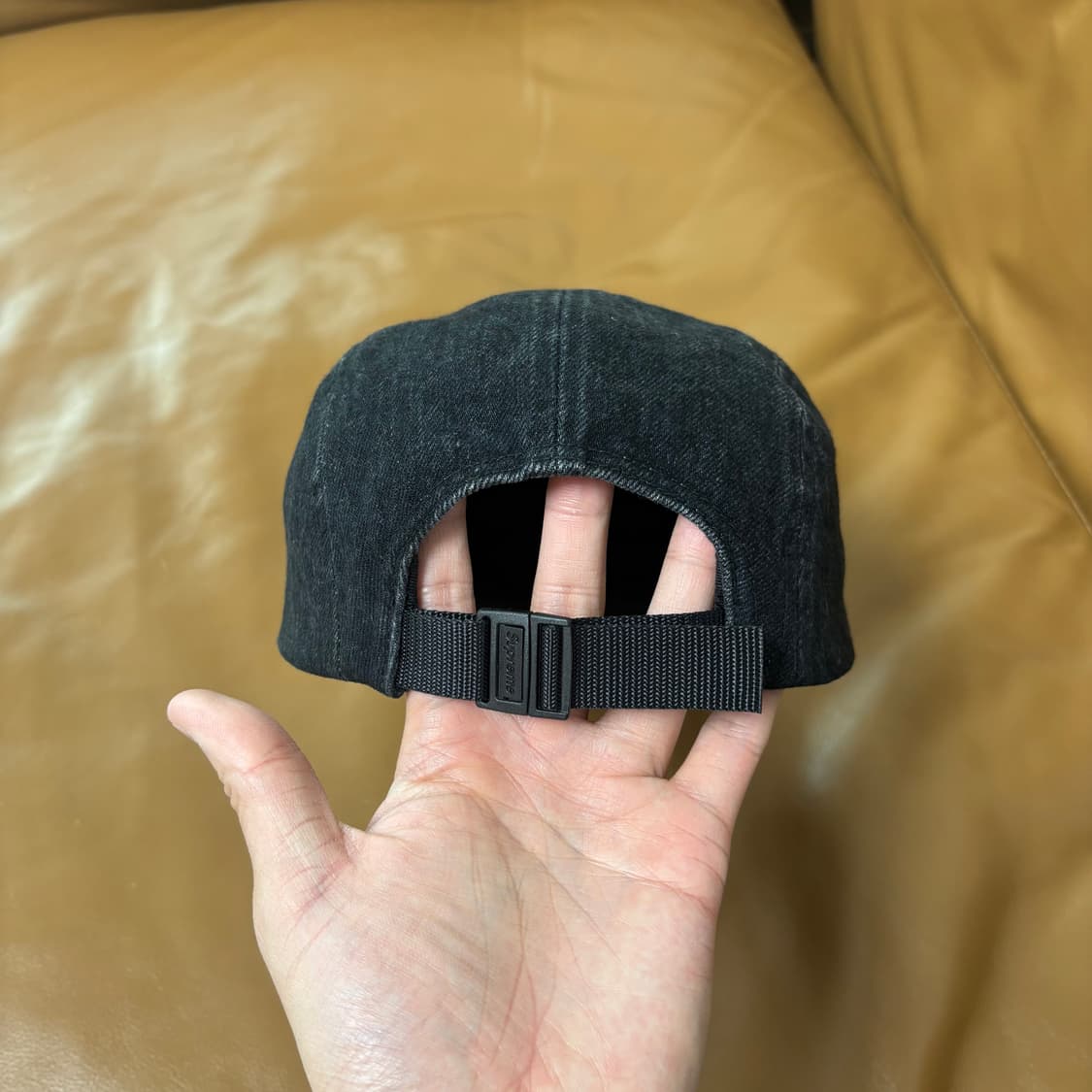 슈프림 캠프캡 모자 박스로고 데님 블랙 상품이미지7