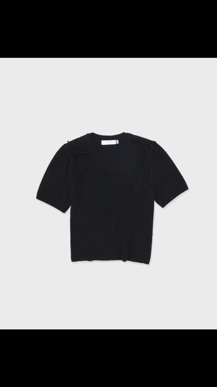 로우클래식 니트 RIBBED SHORT SLEEVE SWEATER 상품이미지3