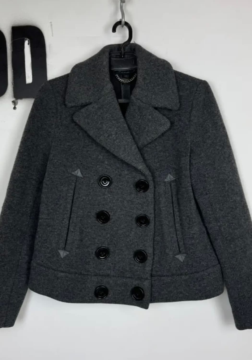마크제이콥스 다크그레이 더블버튼 울 피코트 상품이미지2
