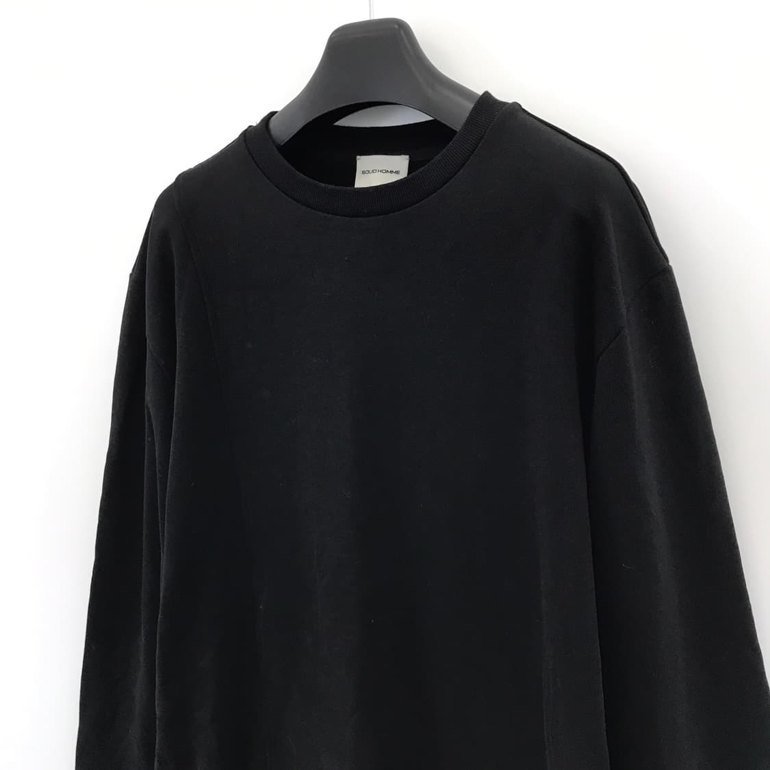 솔리드옴므 사이드지퍼 스웻셔츠 블랙 [110] 상품이미지2