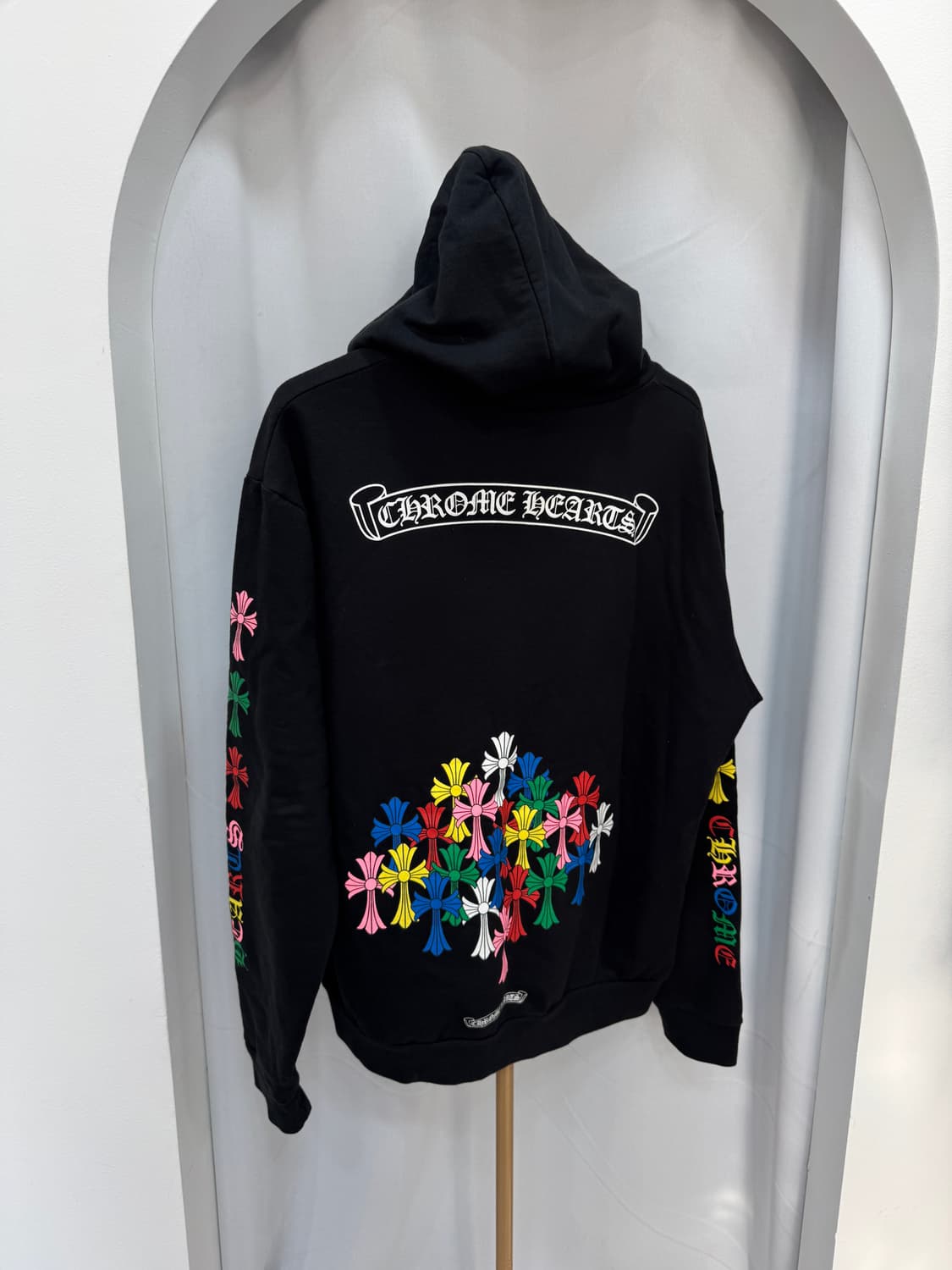 백화점판 크롬하츠 멀티컬러 세메터리 후드티 L  상품이미지1