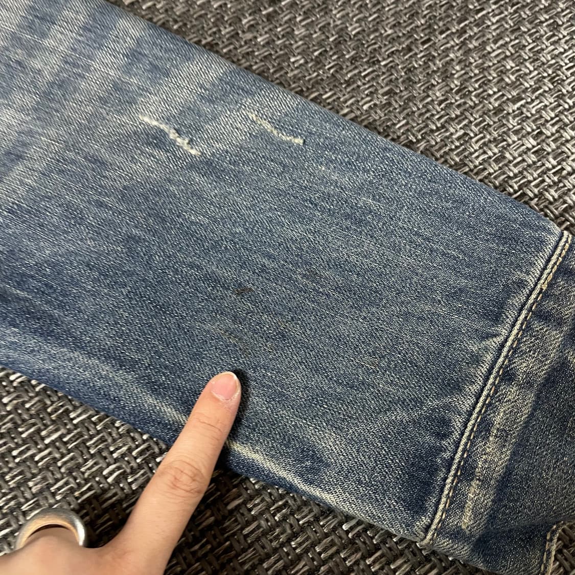 아디다스 오리지널스 중청 투포켓 데님 자켓 XL 상품이미지6