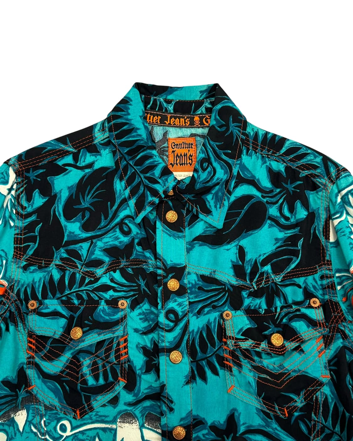 장 폴 고티에 진스 90s 트로피컬 패턴 셔츠 상품이미지6