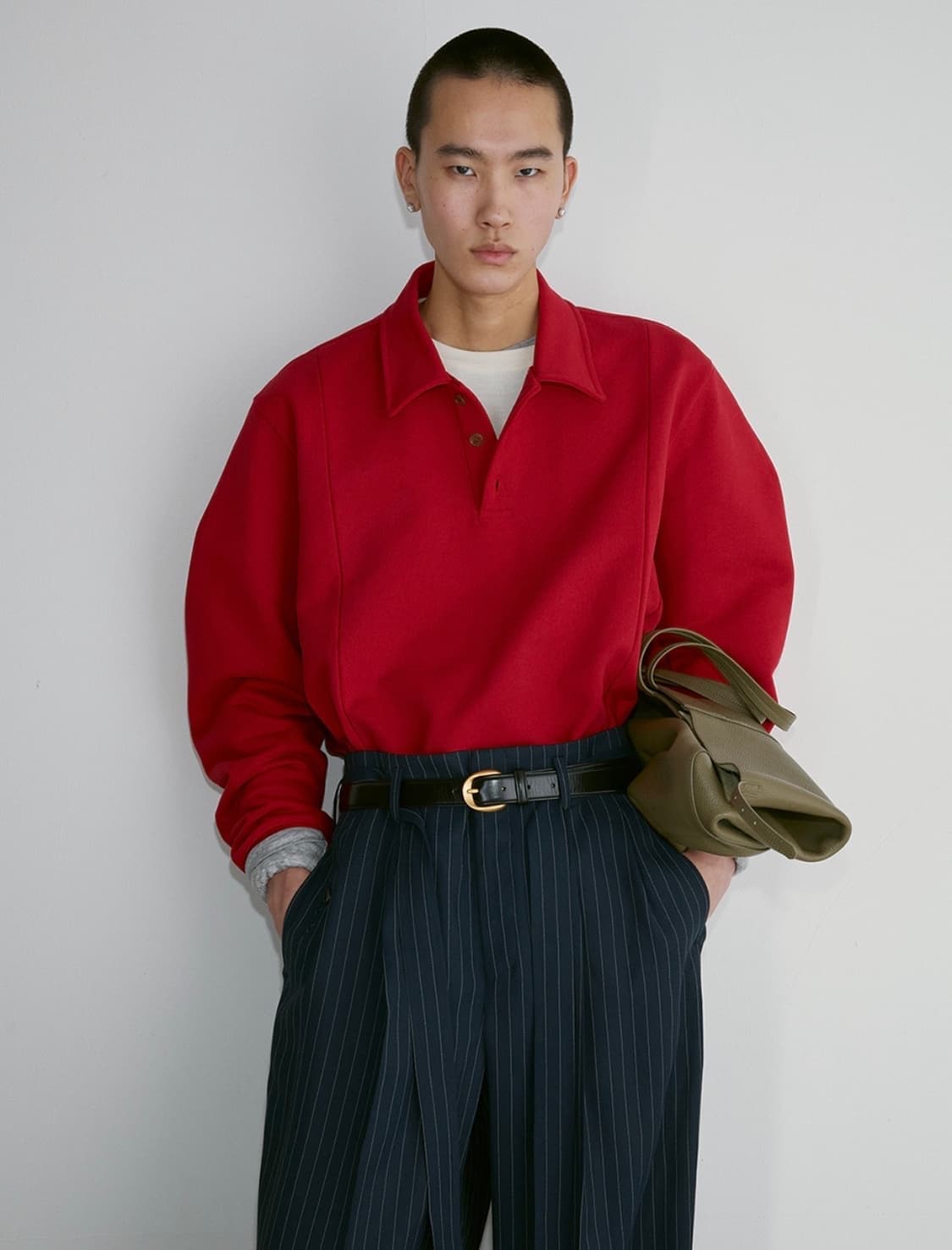 렉토 24FW 대싱 폴로 스웨트셔츠 (S) 상품이미지1