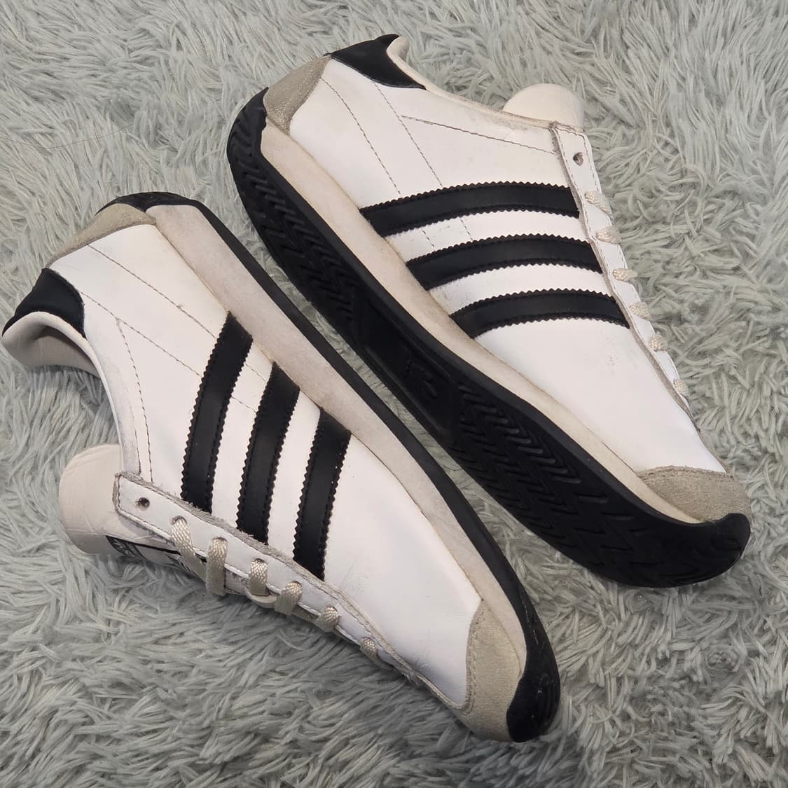 1w-27:아디다스 오리지널스 컨트리 OG 화이트-블랙 23cm 상품이미지7