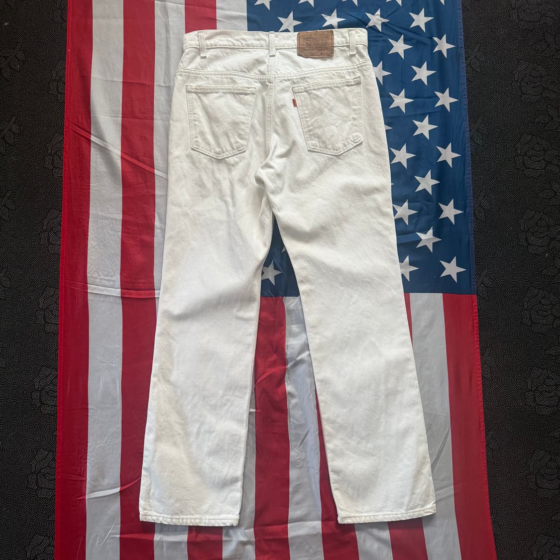 [34] Levi's 리바이스 90s 오렌지탭 화이트 데님 팬츠 -1 상품이미지5