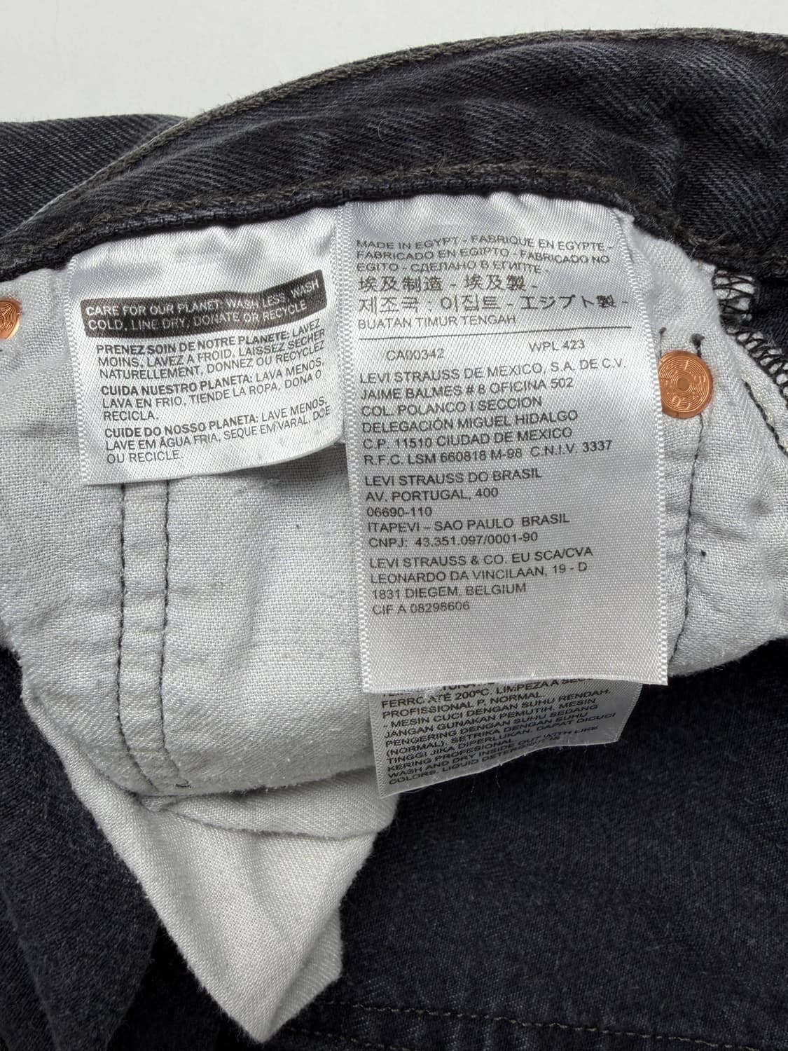 10s Levi's 501 Jeans (black) 상품이미지3