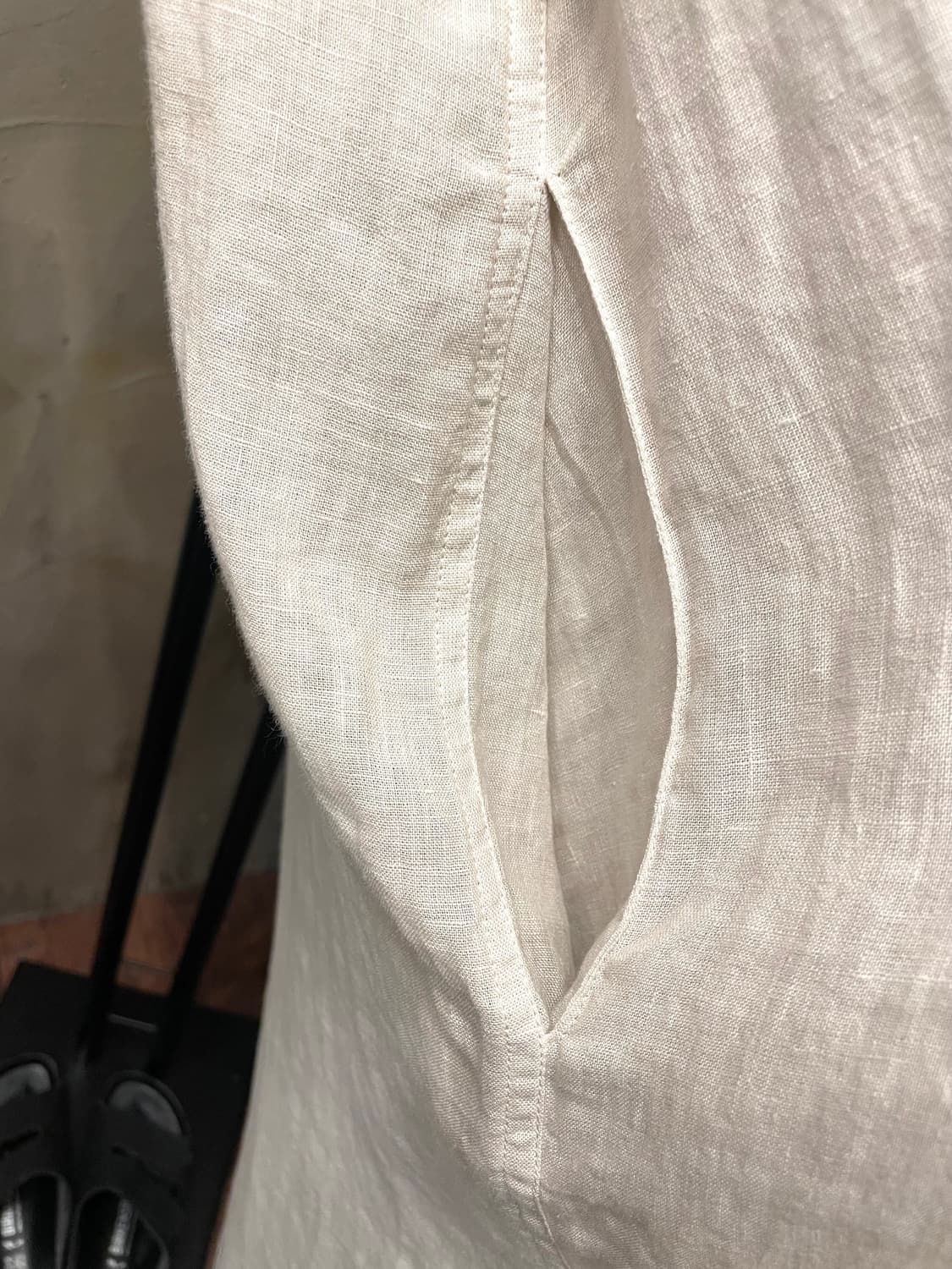 Fedeli 페델리 린넨 100% 셔츠 원피스 가디건 66~77 상품이미지7