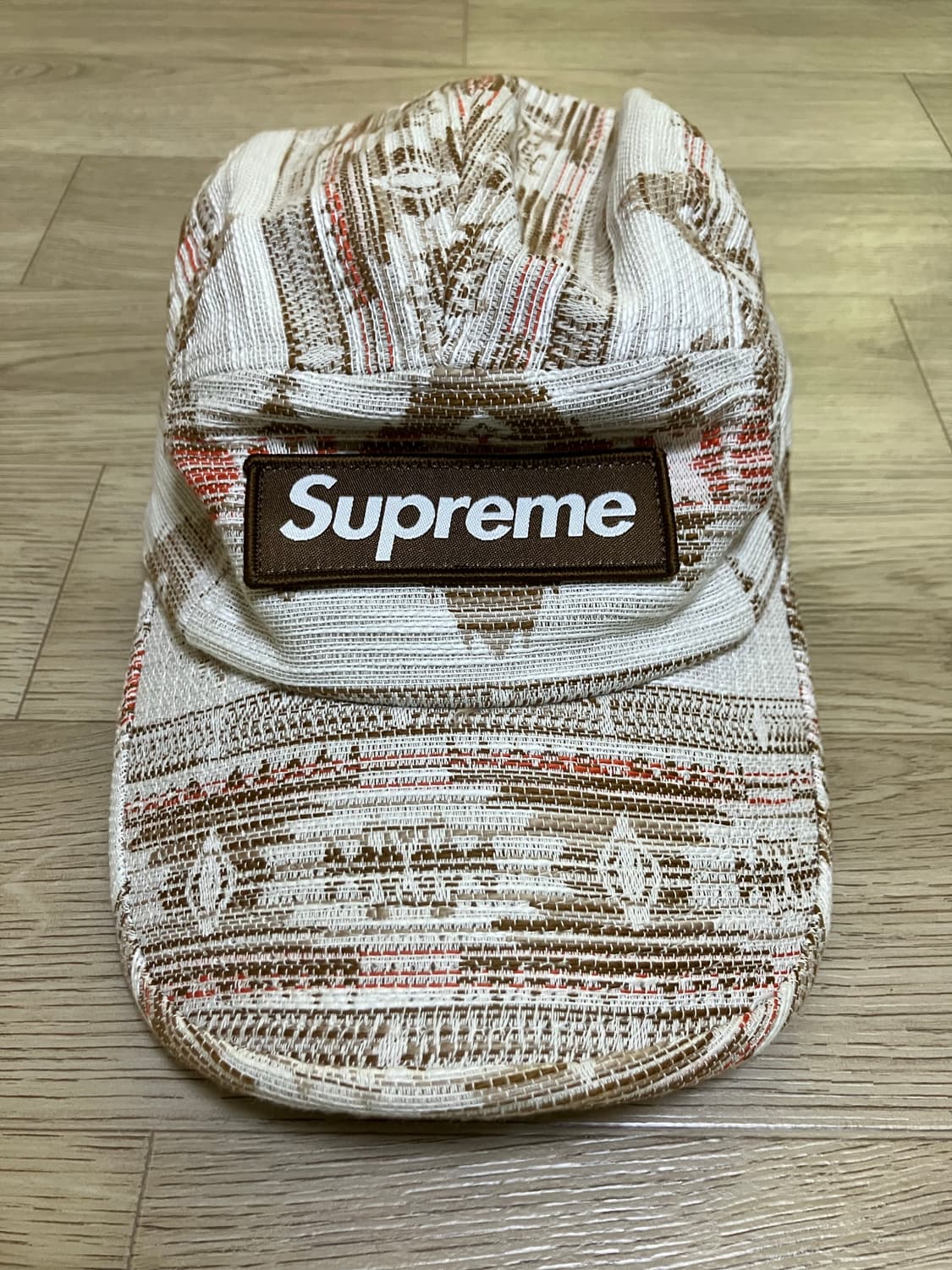 슈프림 우븐 패턴 캠프캡 상품이미지2