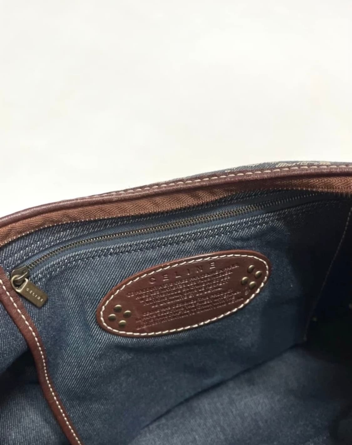 셀린느 블라종 데님 메신저백 상품이미지6