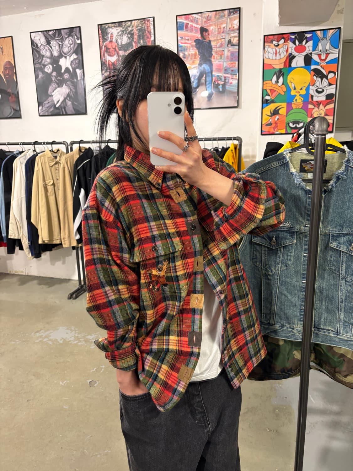 일제 빈티지 체크남방  상품이미지1