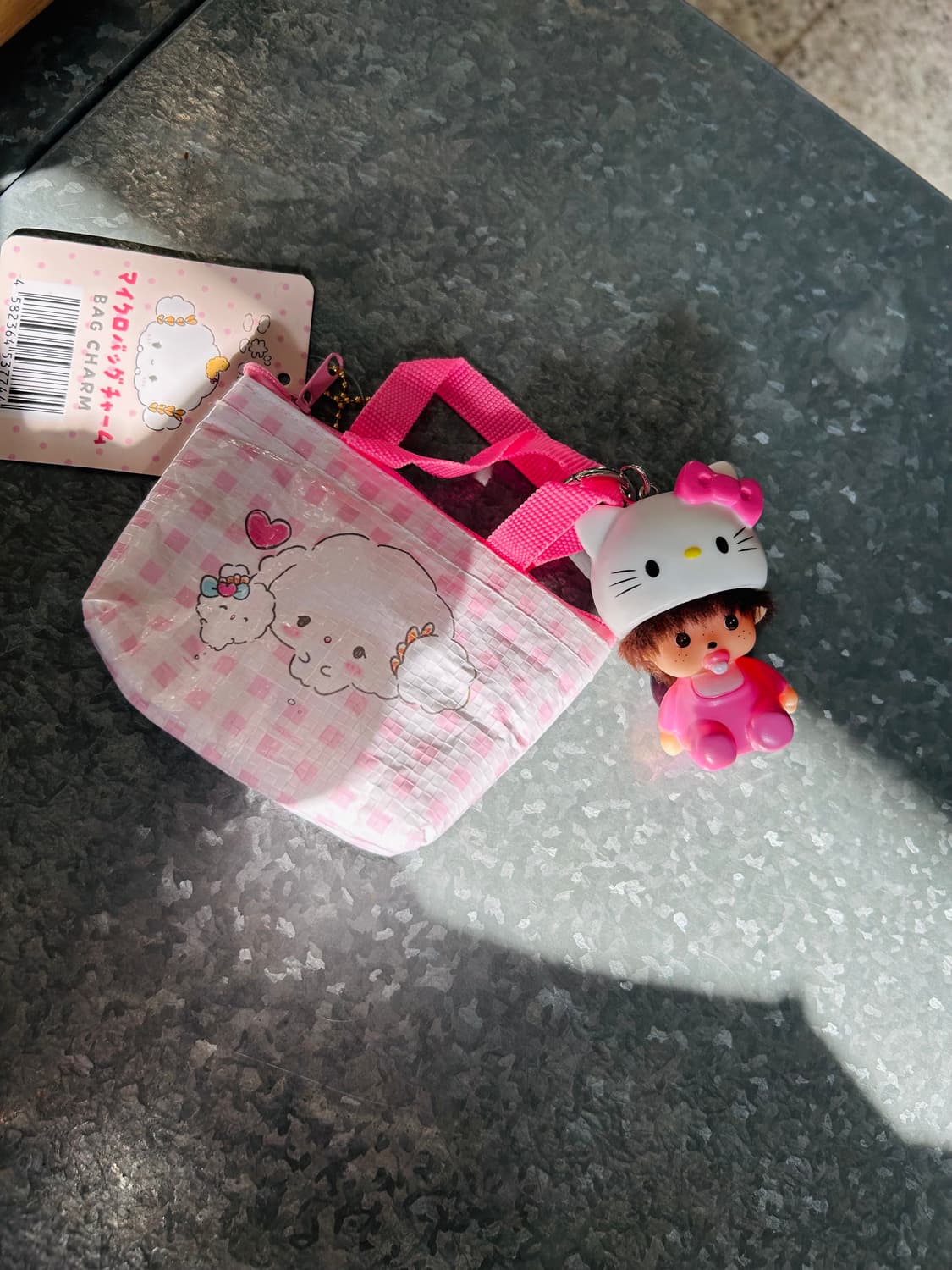  키티 헬멧 + 몬치치 베이비(✨앉은몬치차+ 체크산리오 정품지퍼파우치 세 상품이미지1