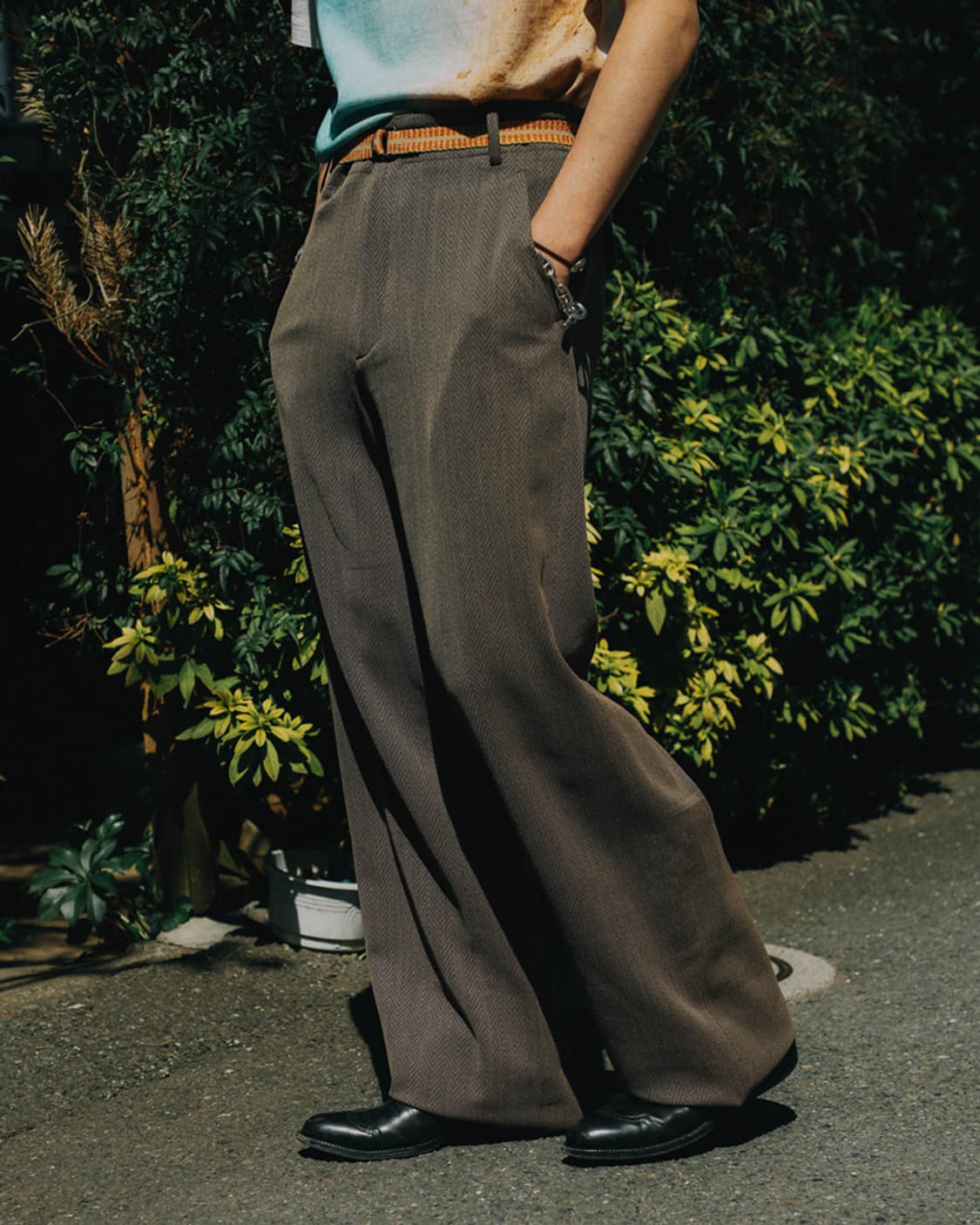 3) SEYA. 세야 24SS SIWA 헤링본 울 테일러 팬츠 상품이미지7