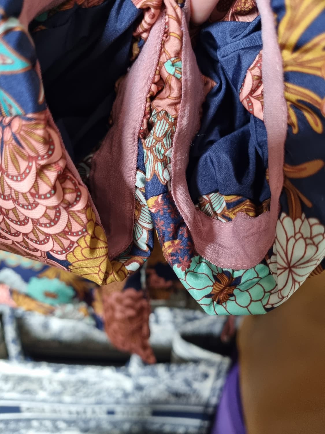 정품) 오일릴리 플라워 프린트 패딩  상품이미지4