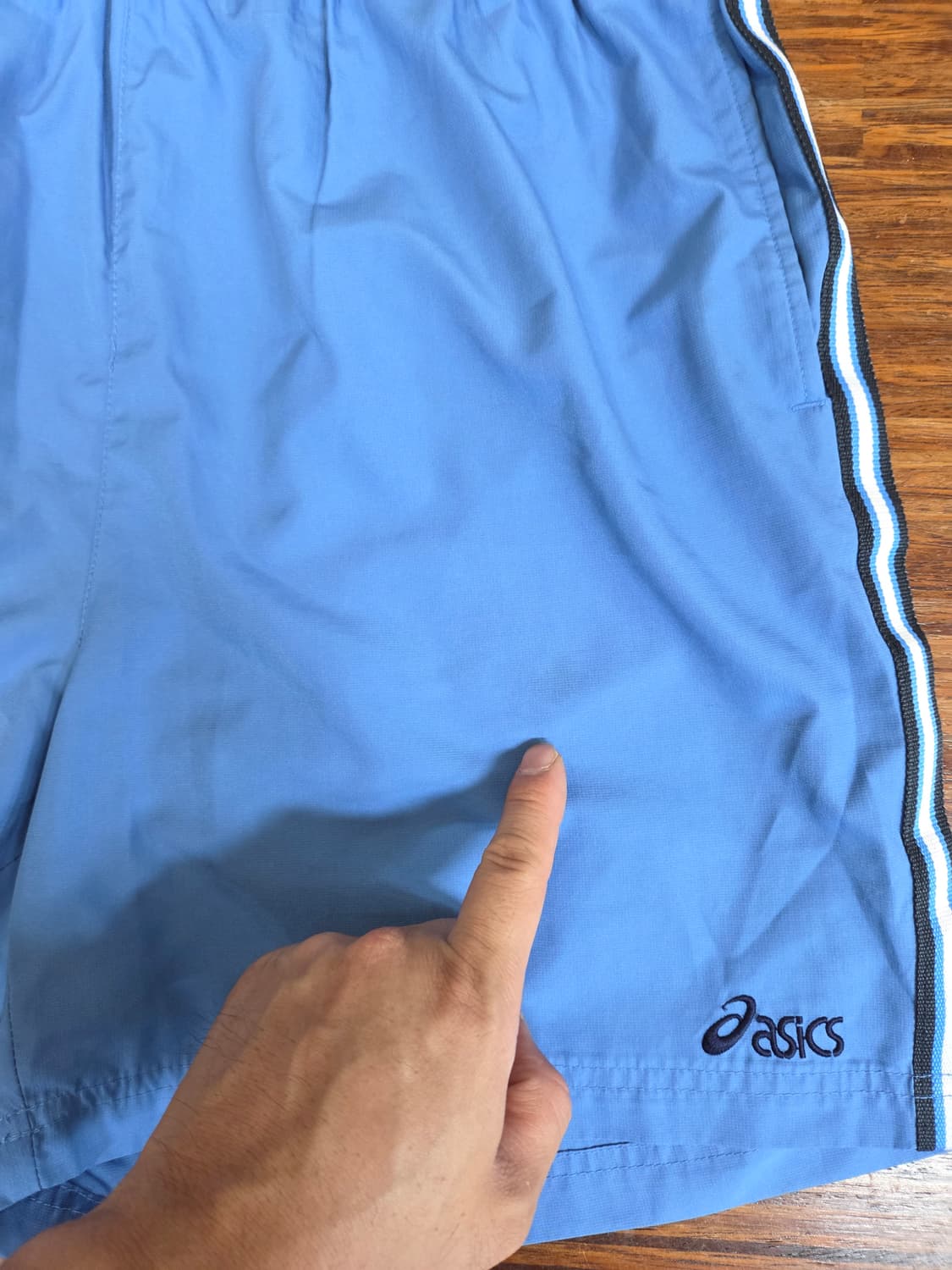 아식스 00s 올드스쿨 나일론 트랙 반바지 L 상품이미지7