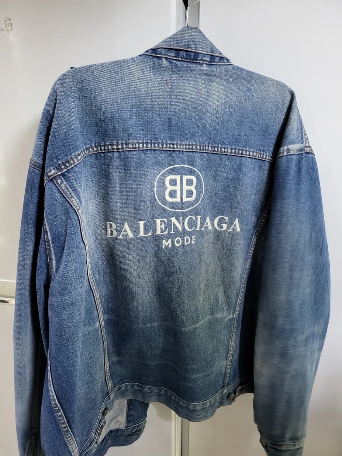 (46)발렌시아가 bb로고 청자켓 데님자켓 상품이미지2