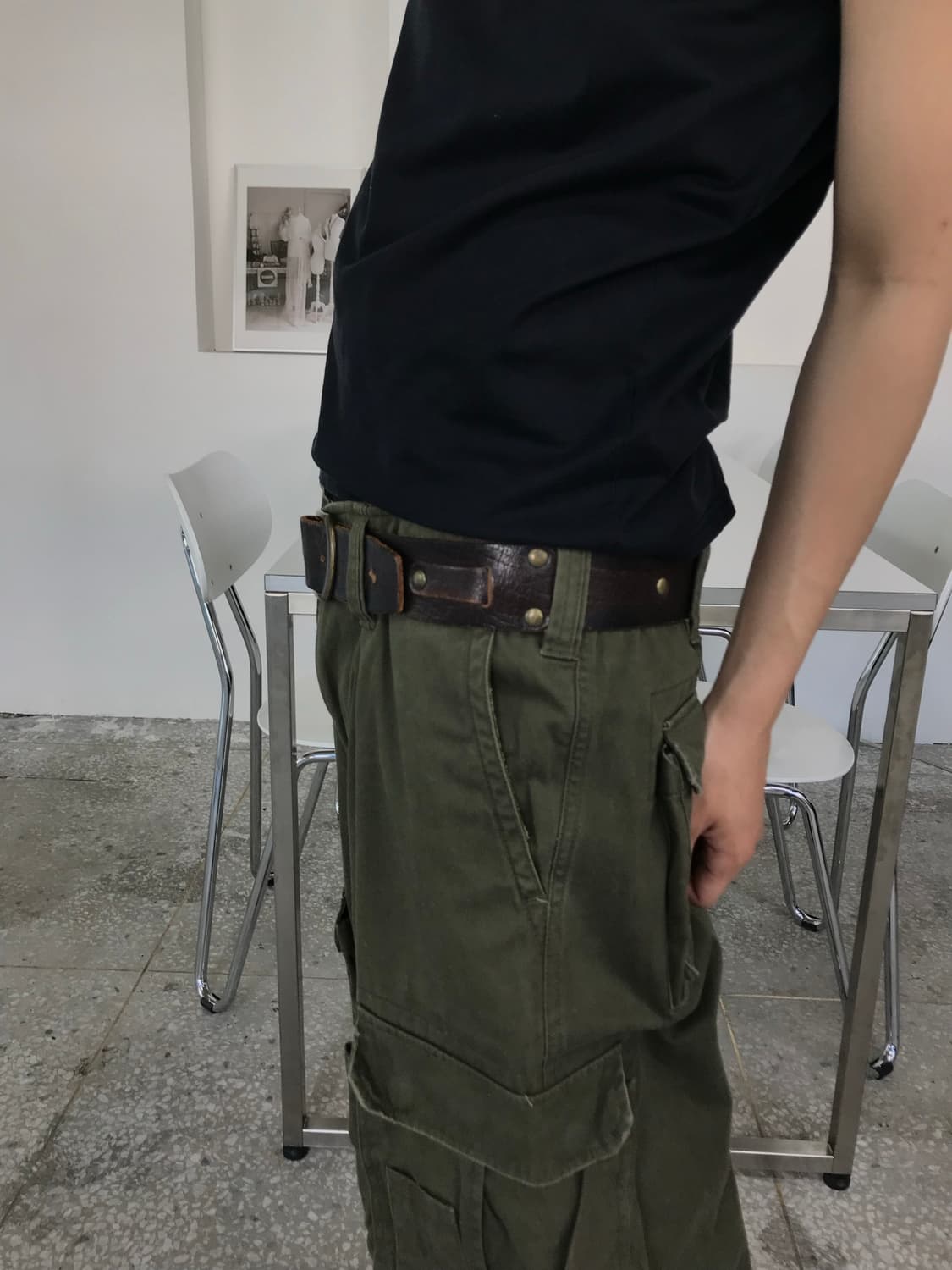 빈티지 레더 벨트  상품이미지2