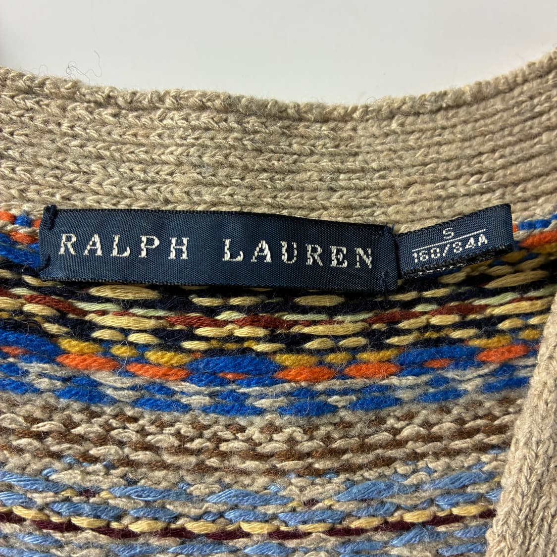 Polo  랄프로렌 페어아일 베이지 울 실크 니트 베스트  상품이미지4