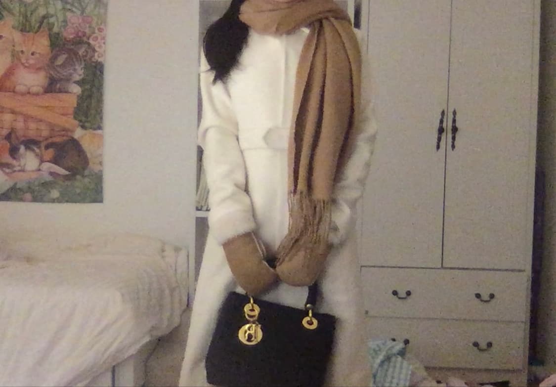 Moda International ivory wool long coat 상품이미지6