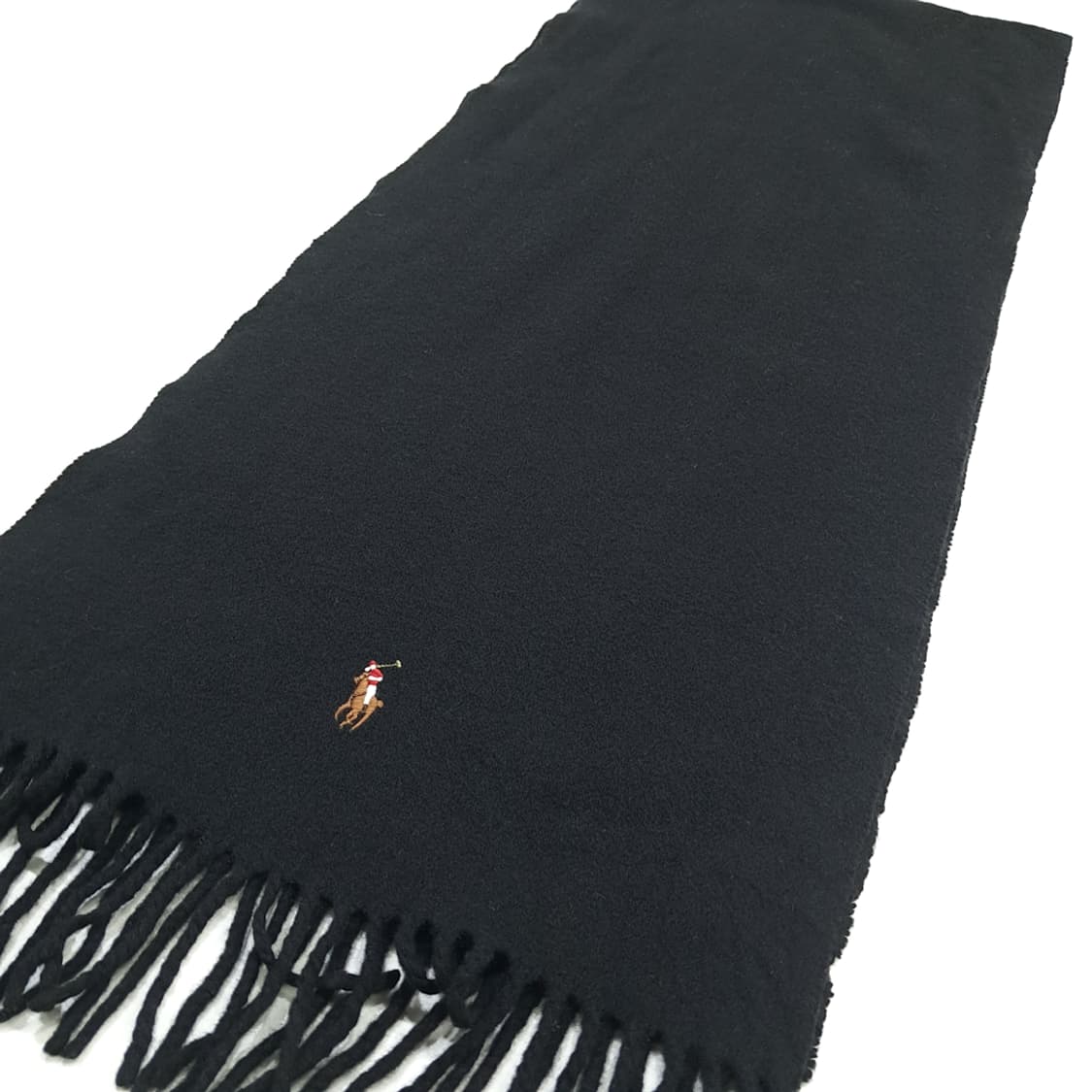 MX145 폴로 랄프로렌 블랙 울 목도리 머플러 상품이미지6