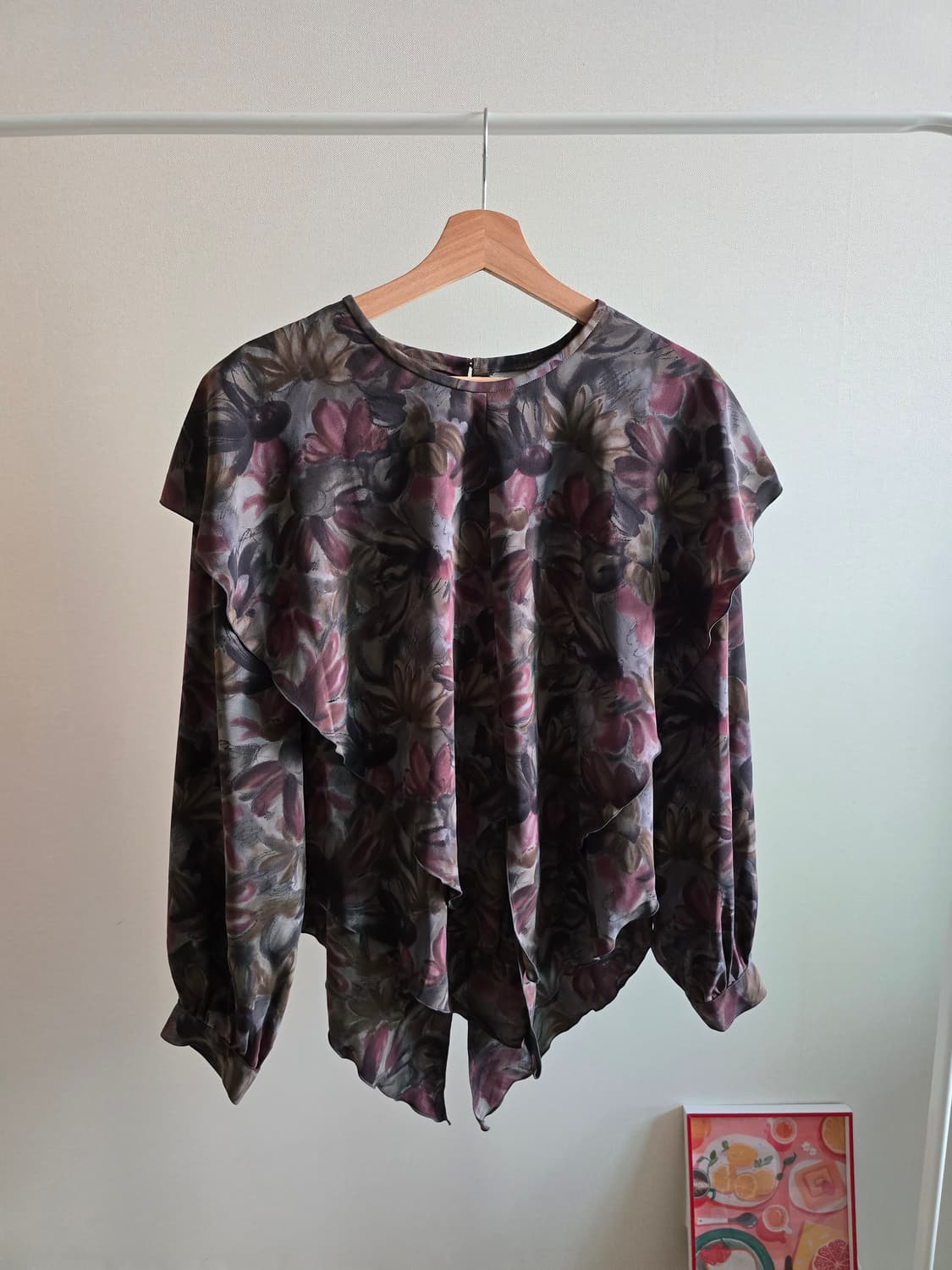 Japanese Vintage Floral Frill Blouse 상품이미지2