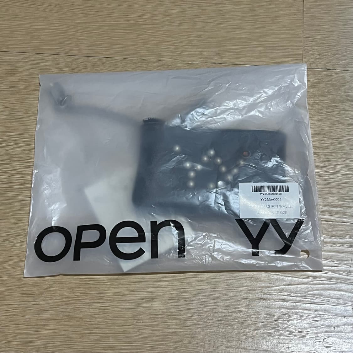 [새상품/당일배송] 오픈와이와이 스터드 체인 월렛 블랙, Open Yy 상품이미지2