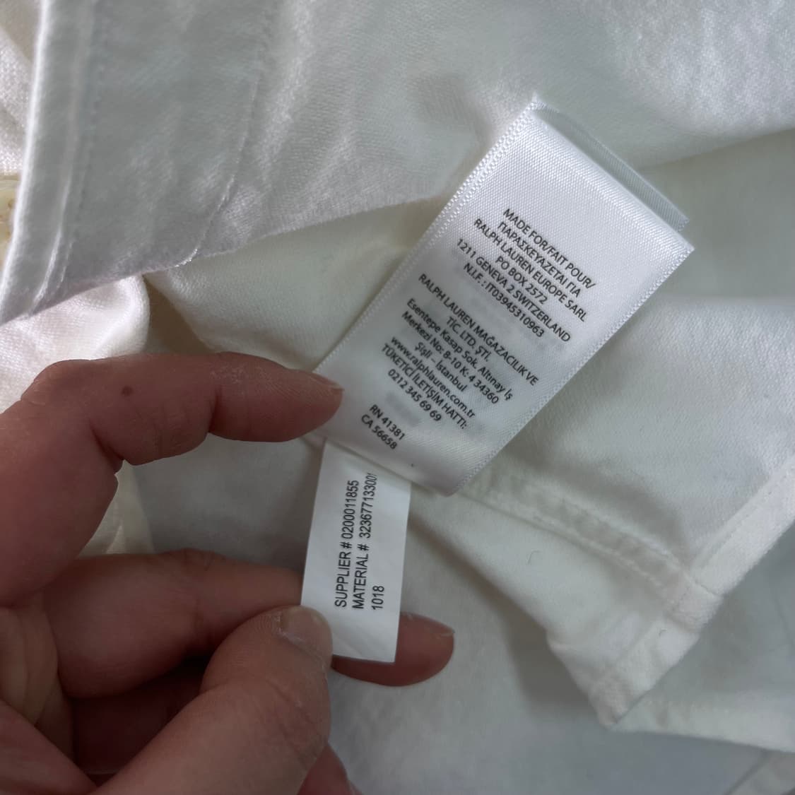 100 폴로랄프로렌 코튼 화이트 셔츠 상품이미지8