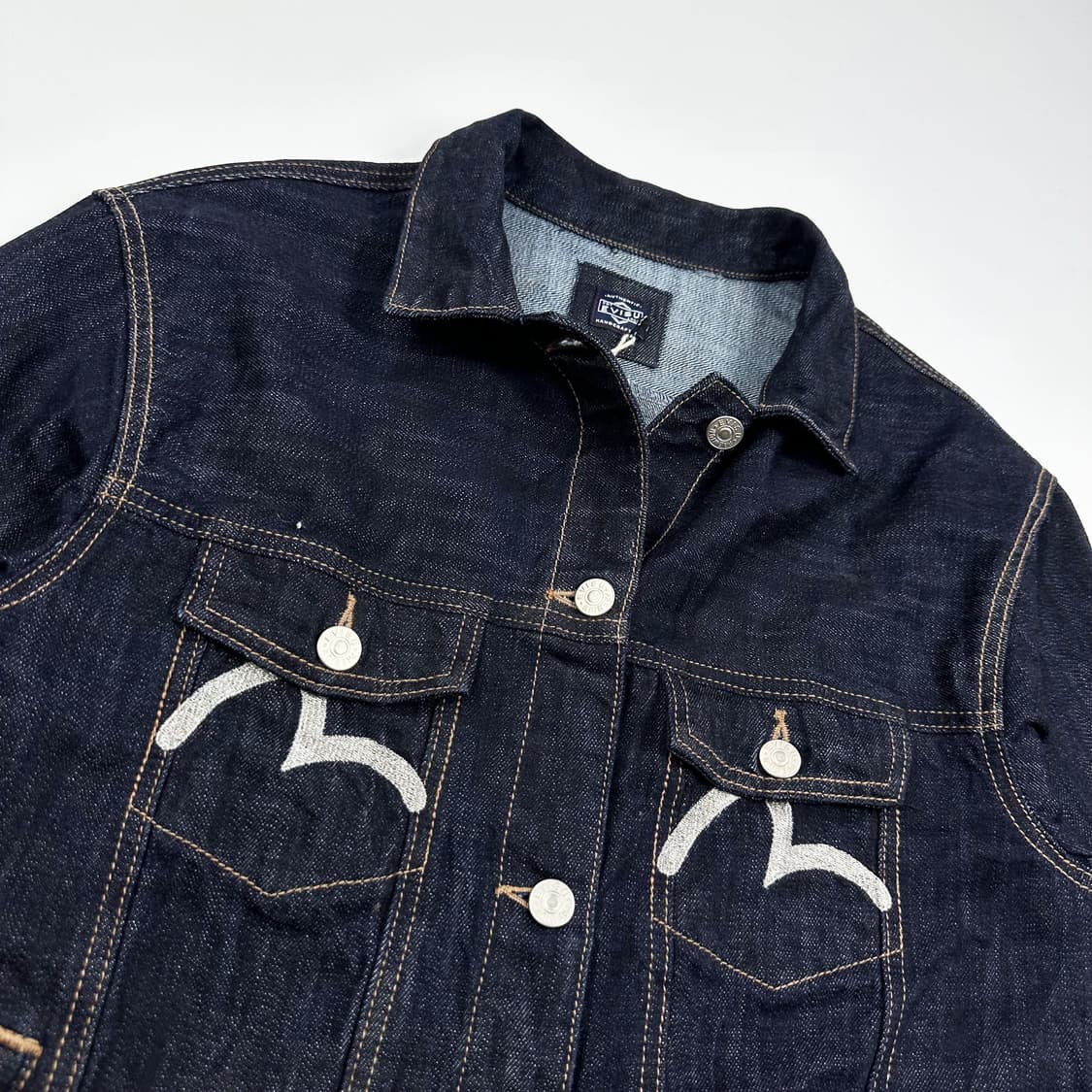 EVISU 에비수 여성 생지 데님 트러커자켓 여성S 상품이미지4