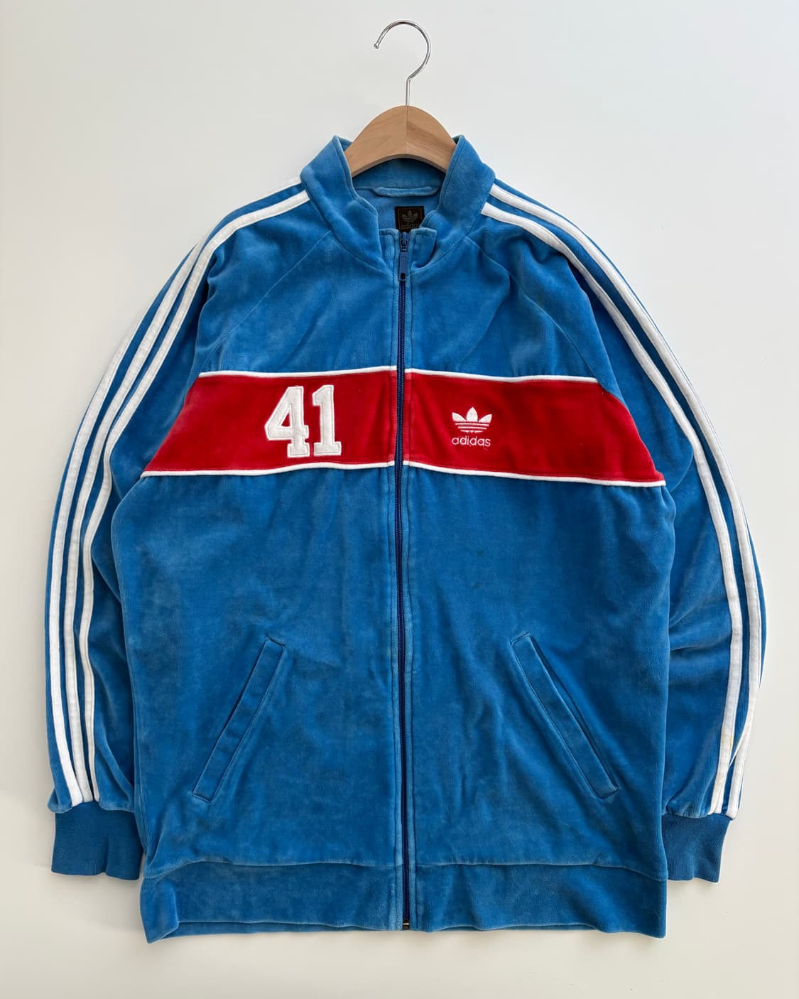 Adidas 90’s 아디다스 블루컬러 테리 트랙탑 상품이미지4