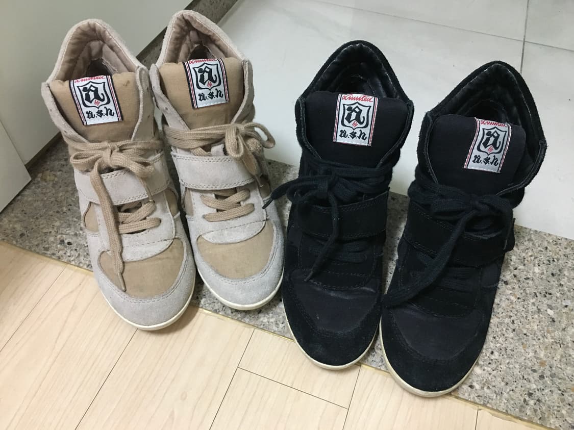 Ash 아쉬 히든 웨지 스웨이드 스니커즈 38 상품이미지3