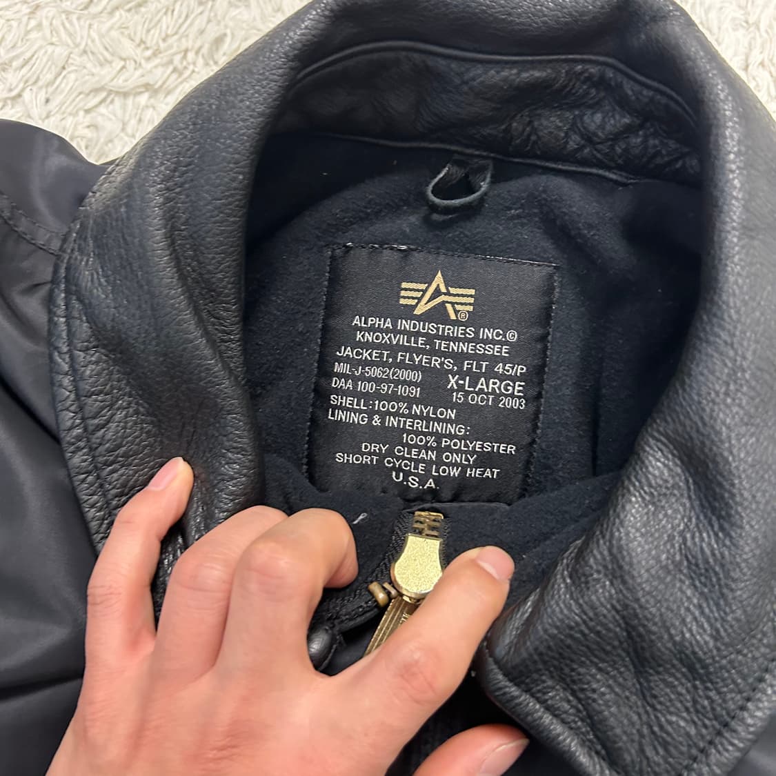 Alpha Industries Black MA-1 Flightjacket 상품이미지6