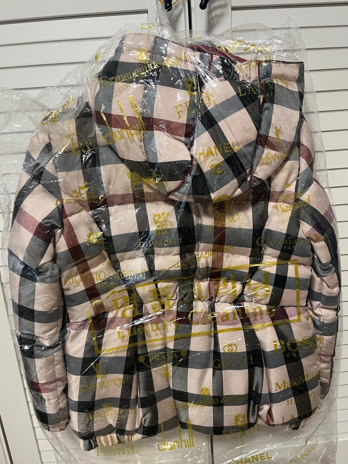 닥스 체크 구스 패딩 상품이미지4