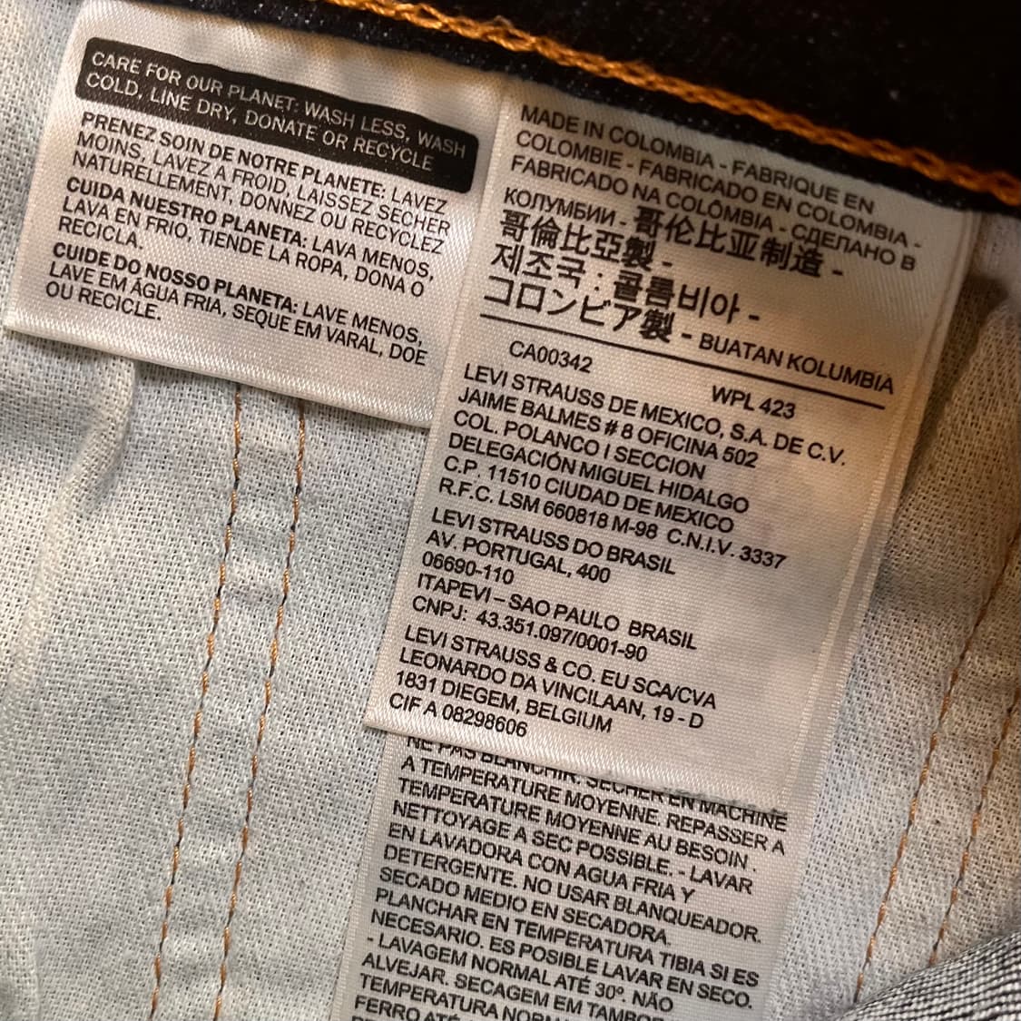 리바이스 513 데님팬츠 W33 L30 상품이미지5