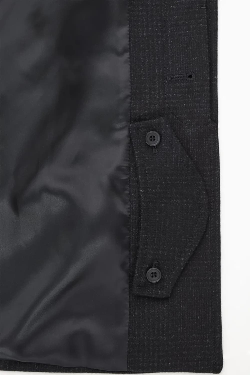 cos checked felted-wool car coat 상품이미지4