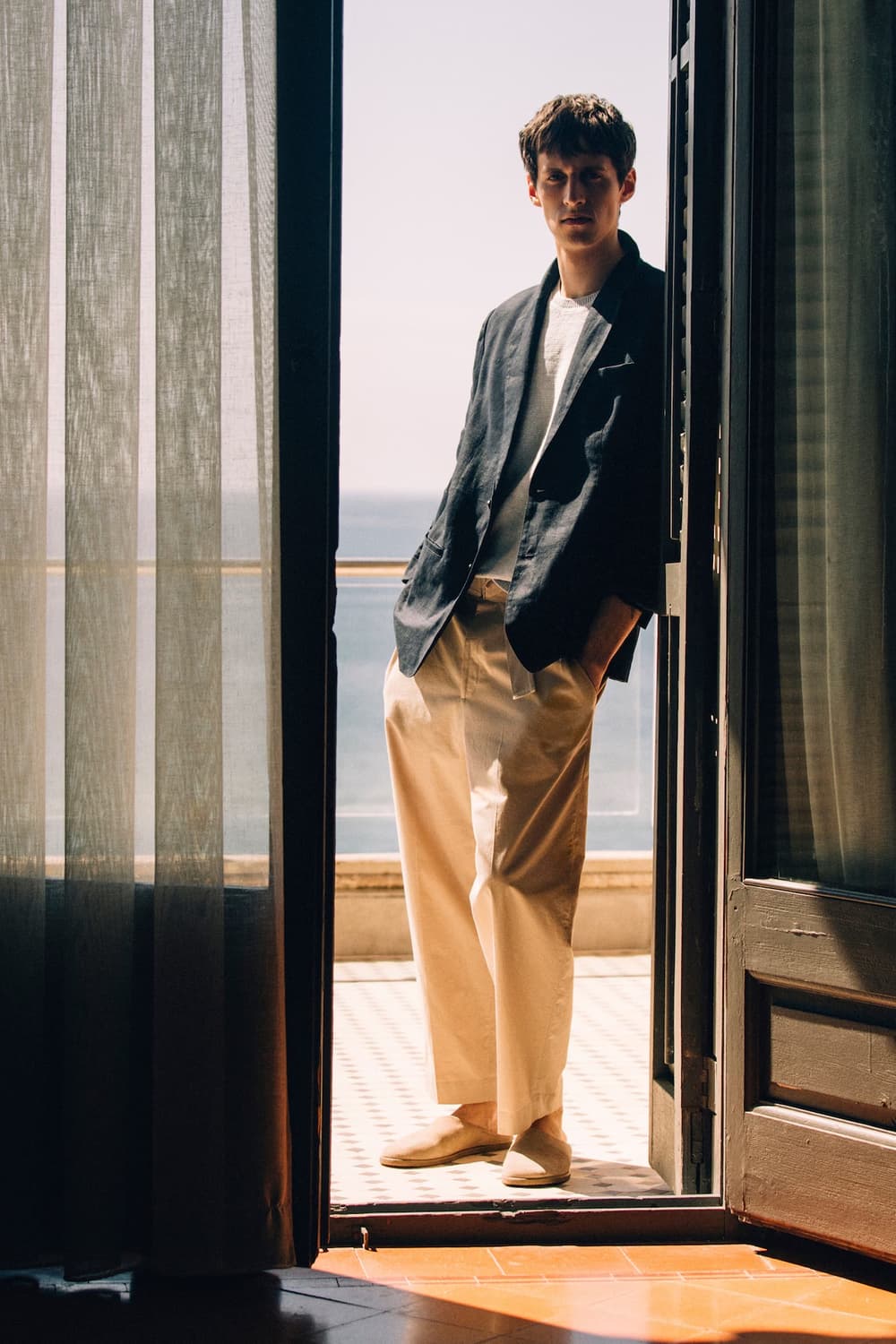 COS 코스 싱글 브레스티드 린넨 블레이저 48 상품이미지6