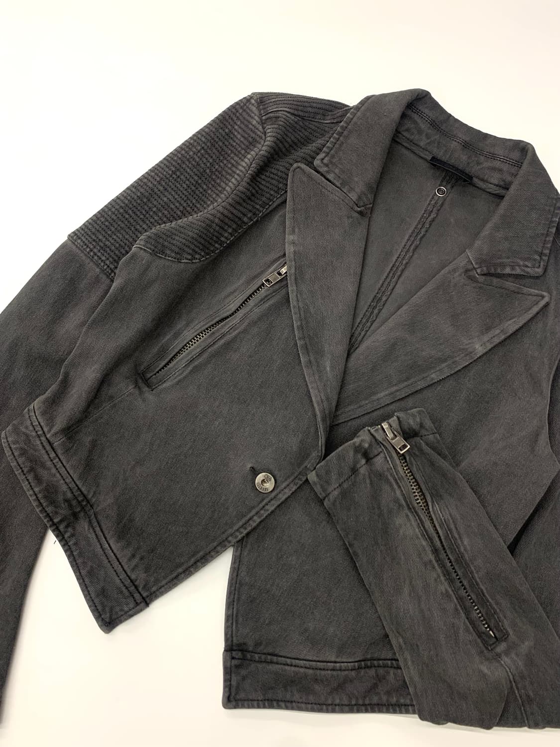 Diesel 디젤 챠콜 코튼 라이더 자켓  상품이미지5