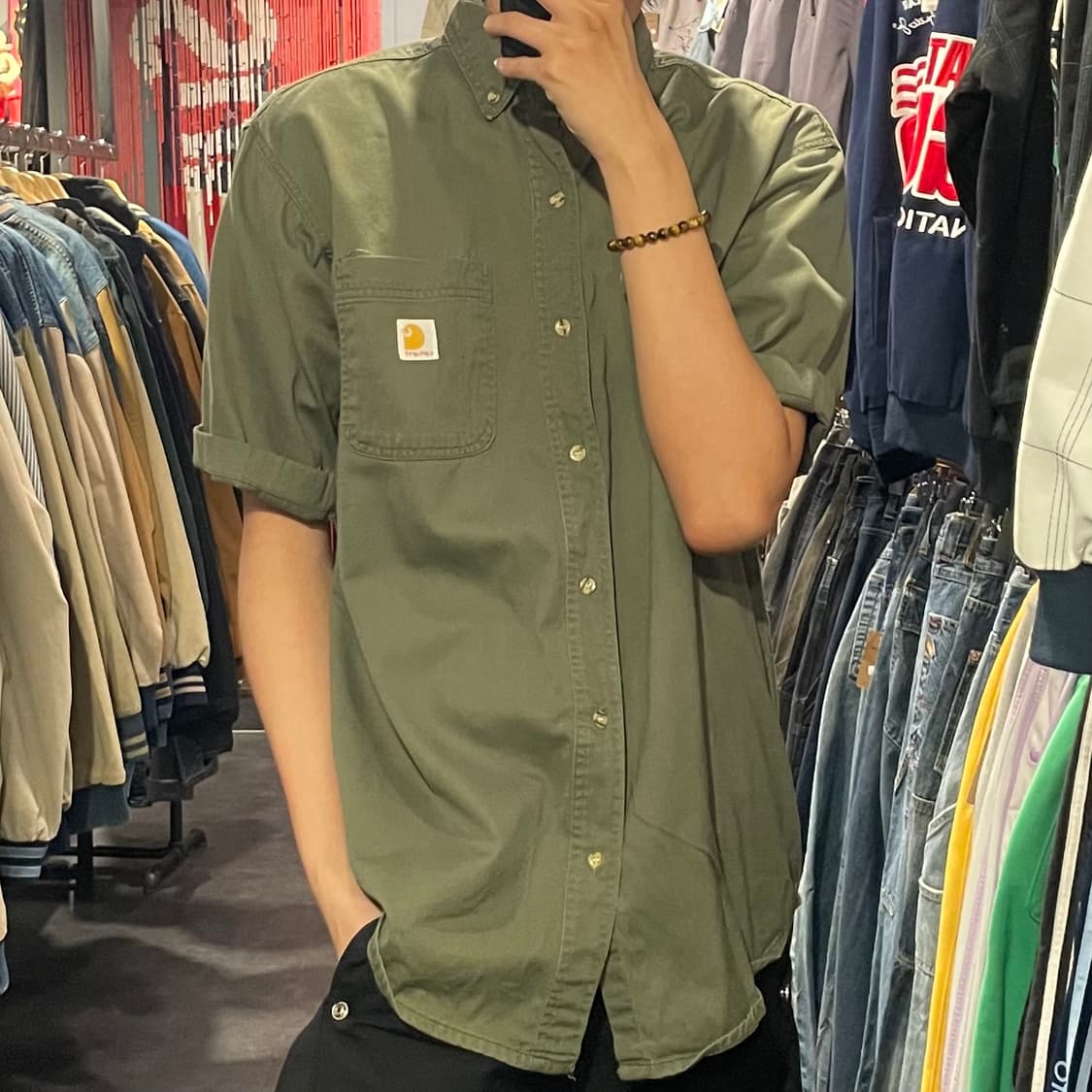 [IM] carhartt 칼하트 카키 반팔셔츠 상품이미지5