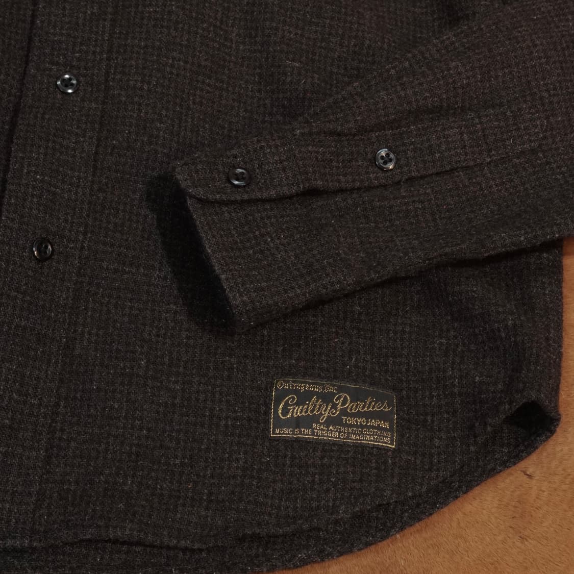 와코마리아 빈티지 울 셔츠 상품이미지2