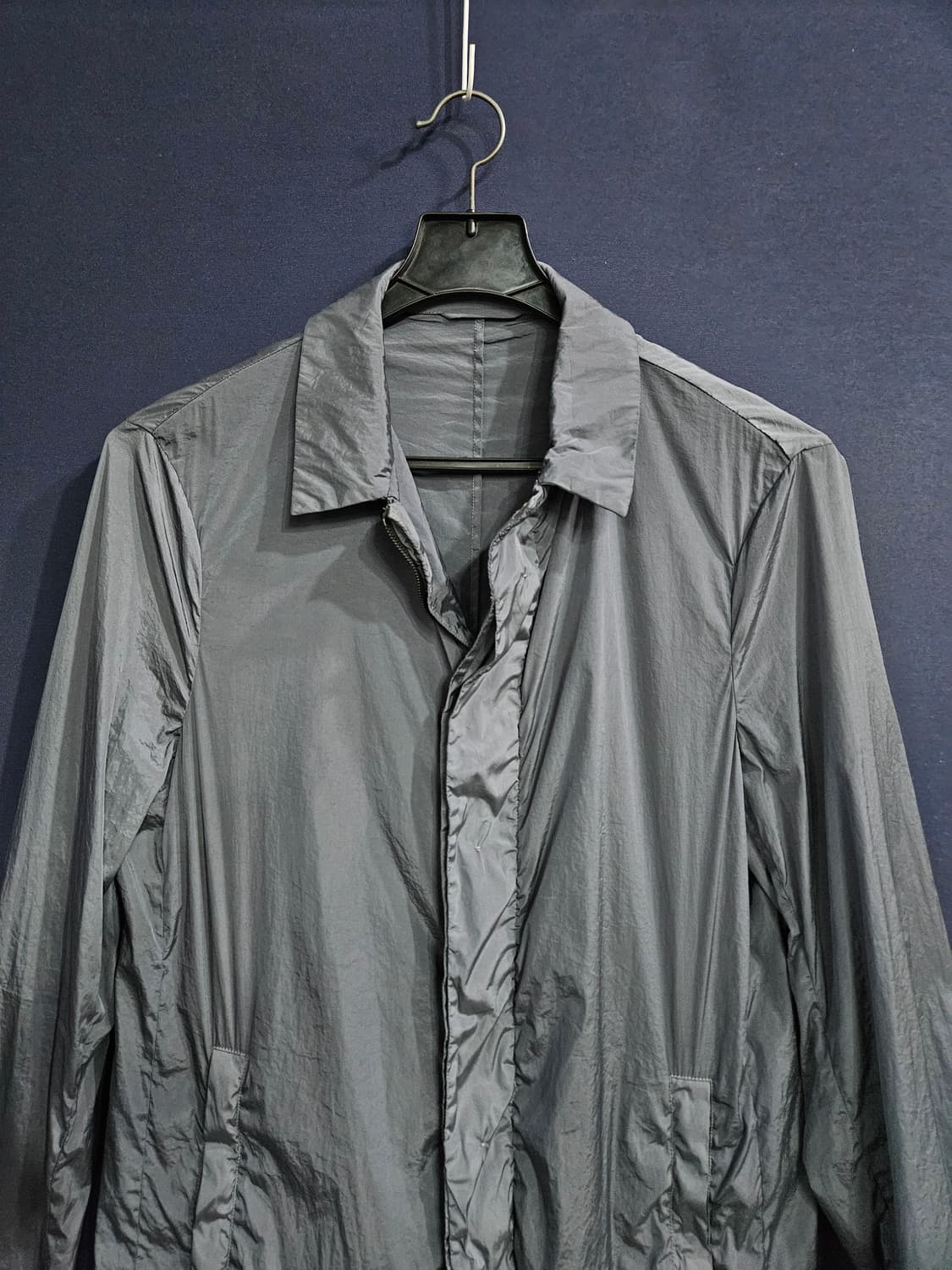 프라다 다크그레이톤 남성 50 하프 홑겹 바람막이 자켓 상품이미지7