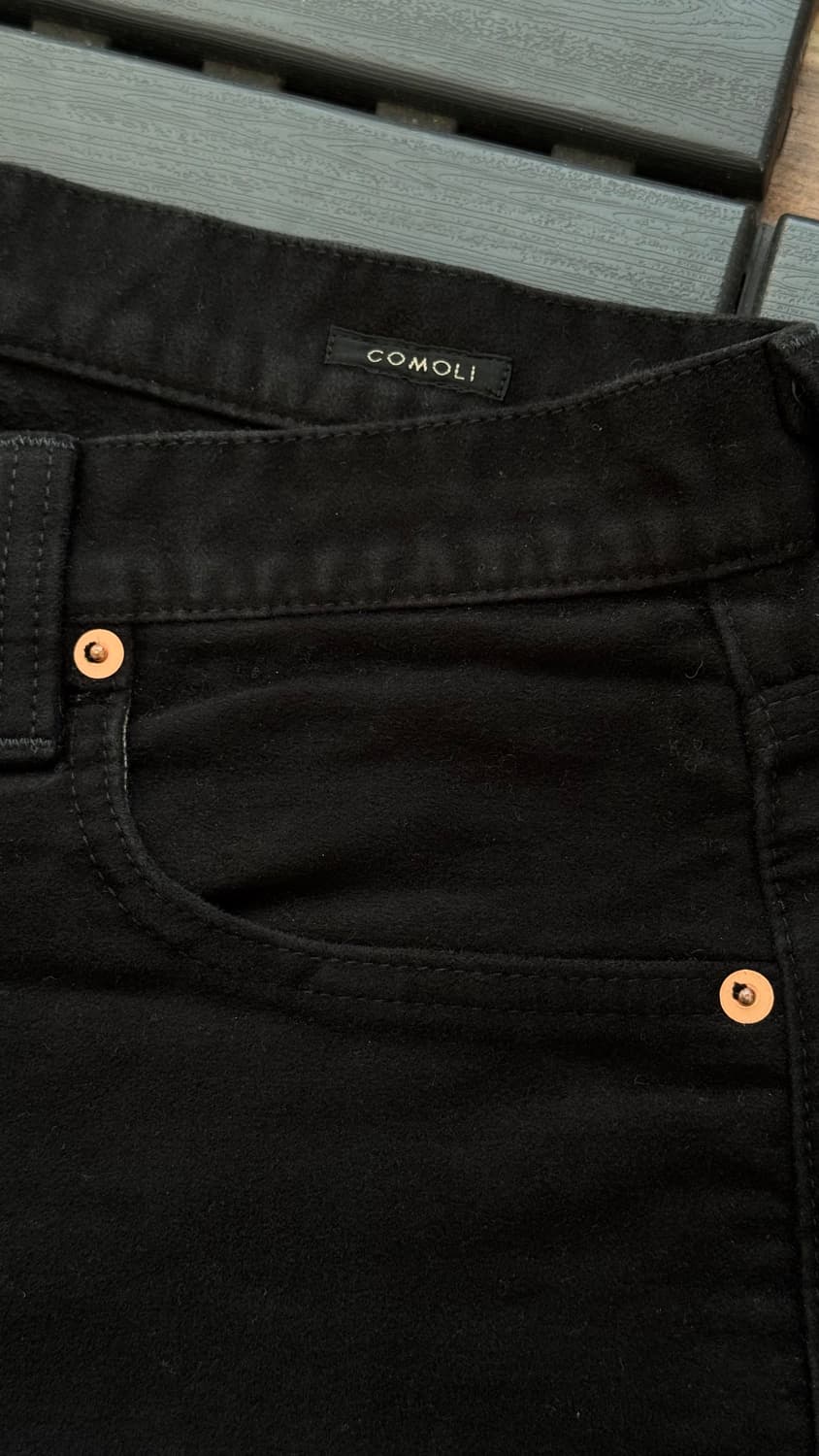 코모리 몰스킨 5P 블랙 팬츠 2사이즈 상품이미지3