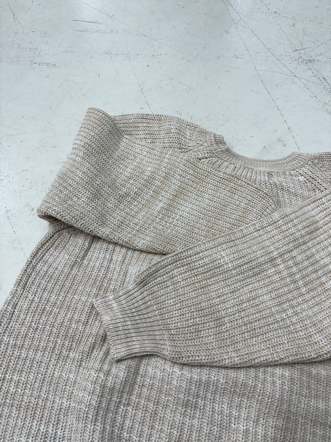 90’s  LL Bean Cotton Waffle fisherman Kn 상품이미지8