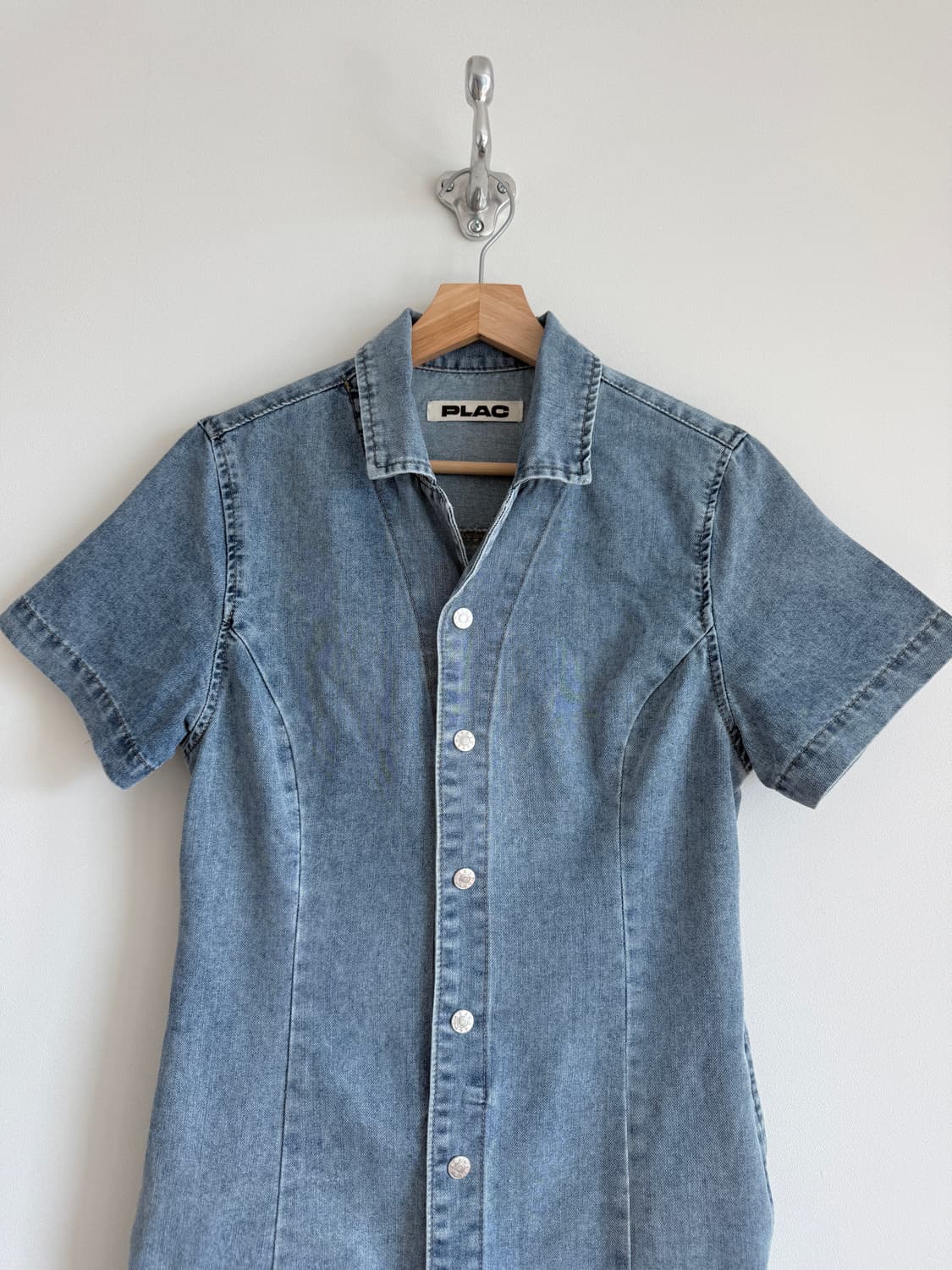 플랙(PLAC) 데님 버튼업 원피스 상품이미지2