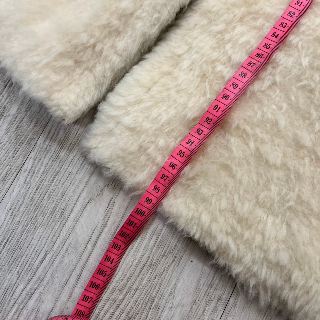 밍크 양털 양가죽 패치워크 롱 무스탕 코트  상품이미지8